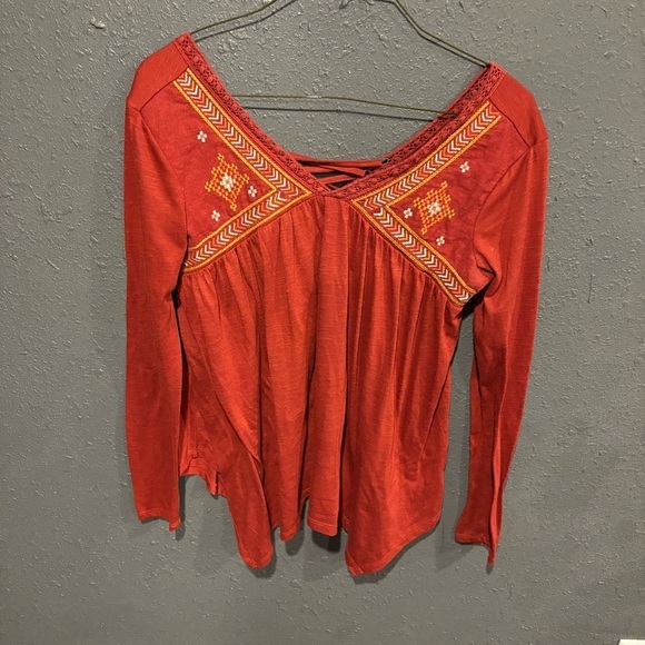 Maurices Tops - Women’s Maurices Embellished Long Sleeve Blouse